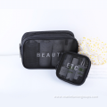 Korea travel multi-function cosmetic size portable storage cosmetic bag ladies mesh wash bag